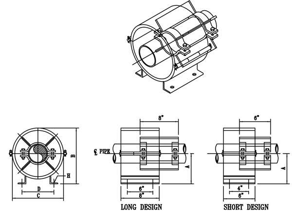 Fig. 6: Cylinder Pipe Guide (Spider Guide)