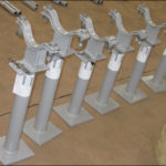 Clamp-On Pipe Shoe Assemblies Were Custom Designed For A Gold Mine Project