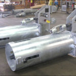 123 100 c constant spring supports with double lug suspension and chained travel stops for an oil refinery in canada