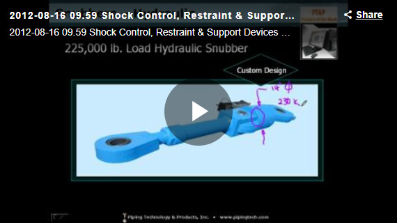 Shock Control, Restraint & Support Devices Webinar