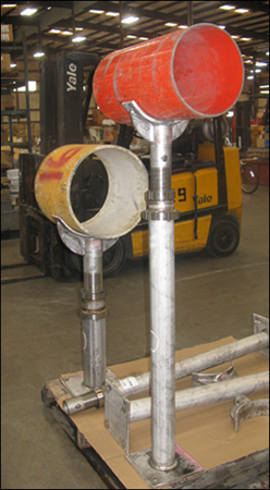 Adjustable Pipe Saddle Supports Designed for a Booster Pump Station Rehabilitation Project in Florida