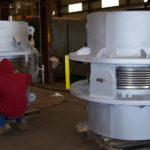 44 hinged expansion joints with refractory lining