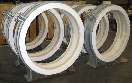 48" Guided Pre-Insulated Pipe Supports for High Temperatures