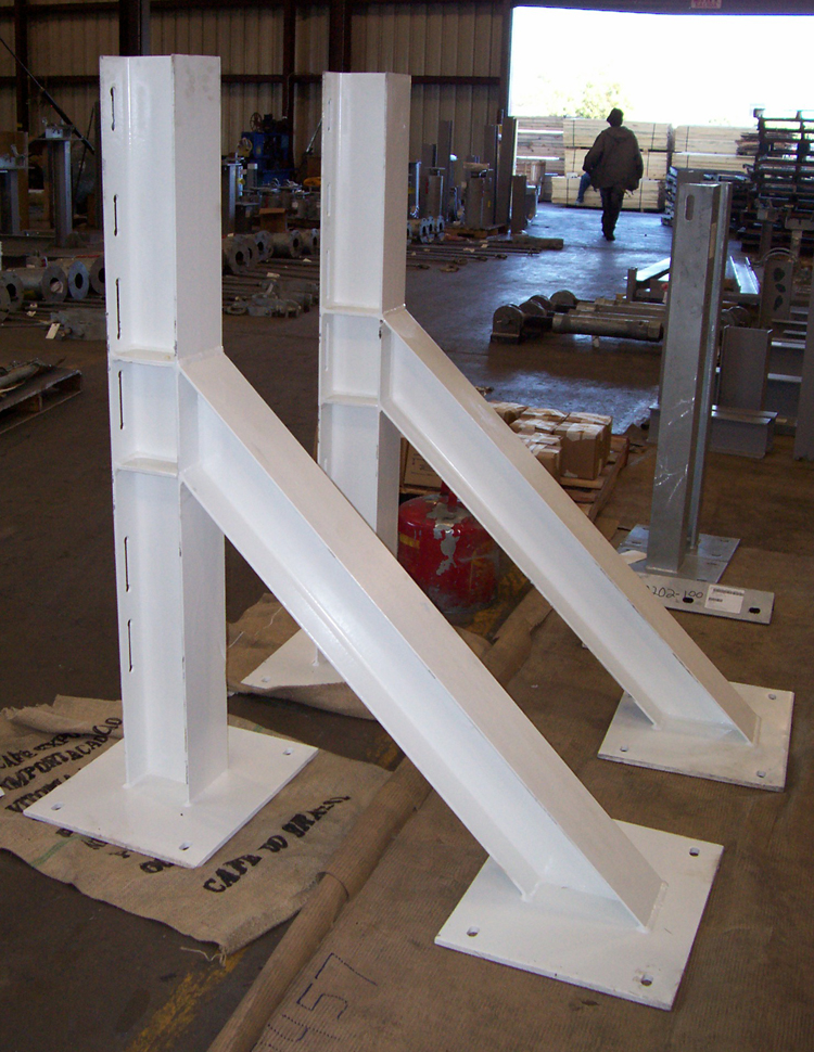 Steel Structural Supports with a 3 Coat Paint System