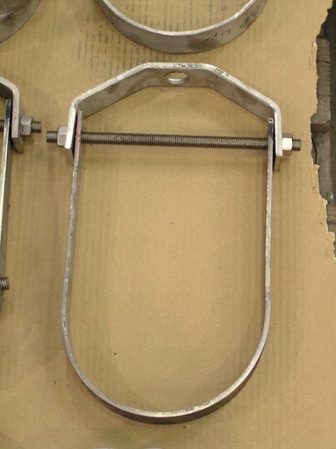 401# Steel,PartNo H681 Standard 1-1/4" Zinc Plated Clevis Hanger for 3/8" Rod 