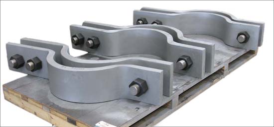 3 Bolt Carbon Steel Pipe Clamps