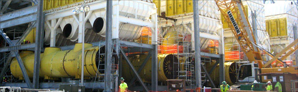 Large Dia. Expansion Joint &Amp; Duct Work Assembly Installed At A Mississippi Power Plant 