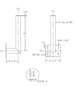 Wall Mount Pipe Clamp & Support – Products | Piping Tech