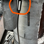 4 09 2026; crack in spring and bent rod hanger