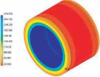 Image of FEA for pipe insulation.