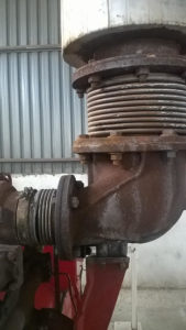 Corroded expansion joint bellow 3