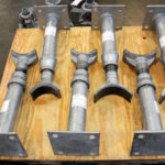 Adjustable Pipe Saddles Stands with PT&P Fig 182 FRP Wear Pads