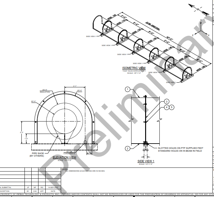 Shroud preliminary drawing